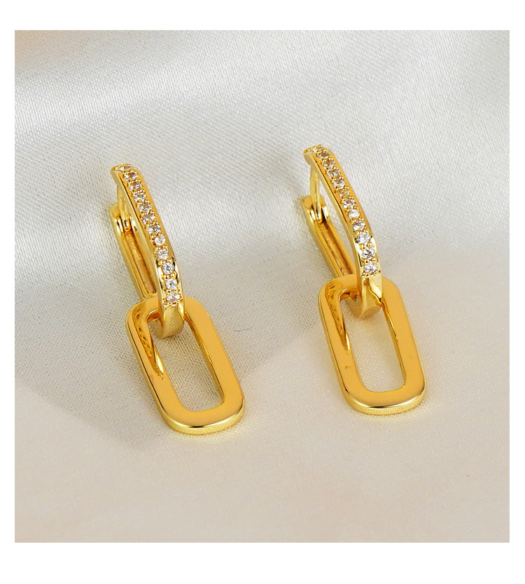 Interlocked Drop Earrings