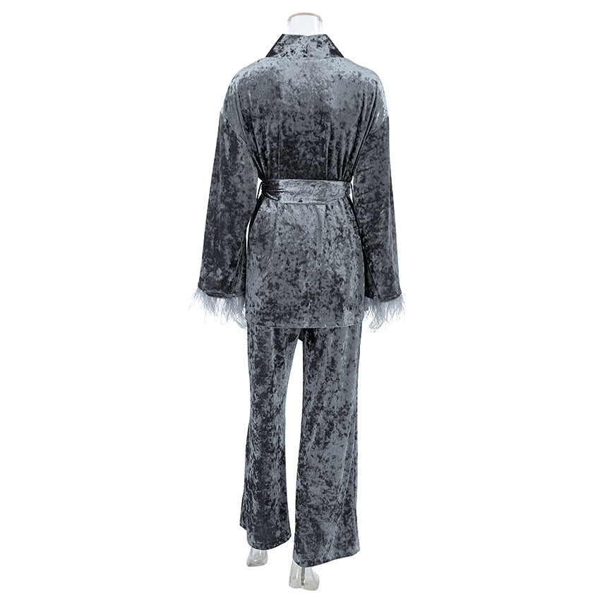 Velvet Feather Comfortable Pajamas