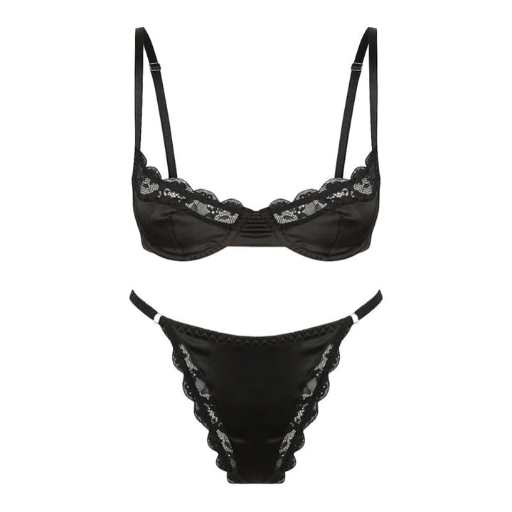 Satin Stretch Lace Underwear