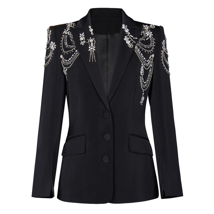 Black Bejeweled Blazer