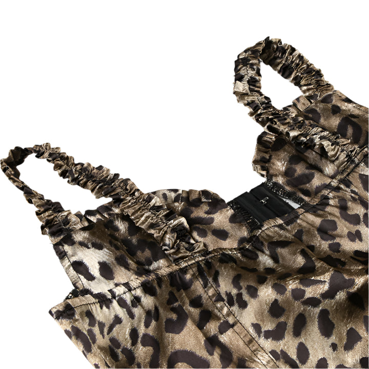 Leopard Print Lace Top