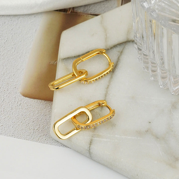 Interlocked Drop Earrings