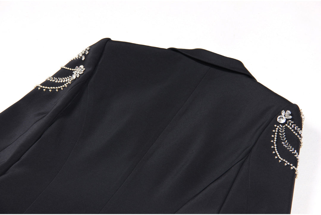 Black Bejeweled Blazer