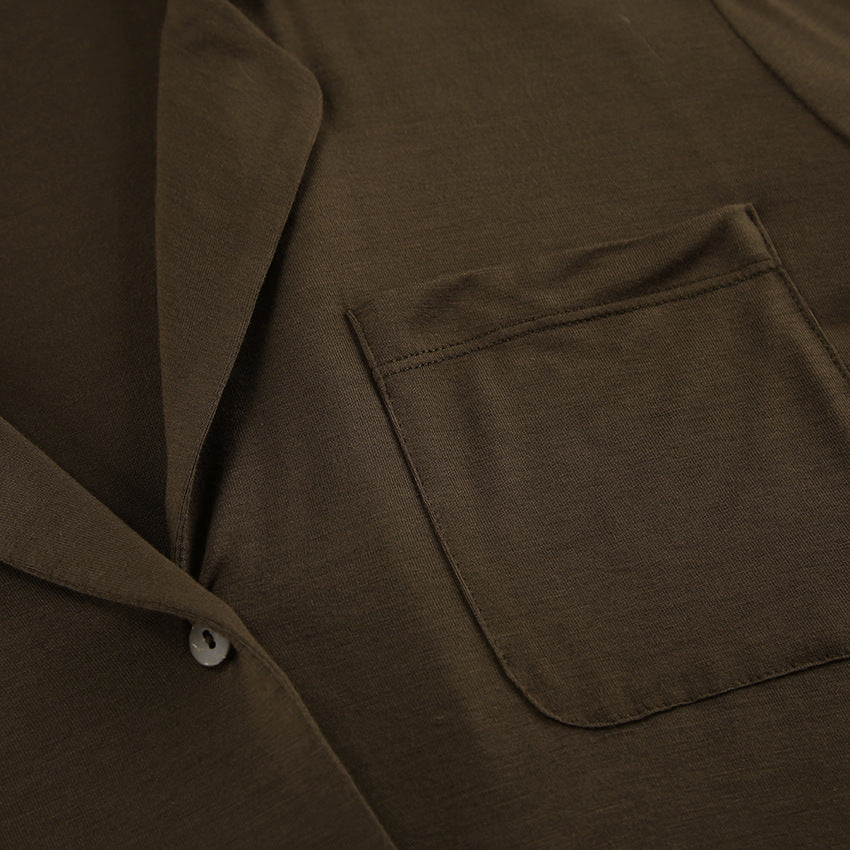 Casual Comfortable Brown Pajamas