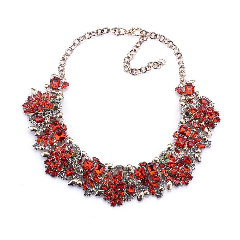 Floral Exaggerated Choker Necklace