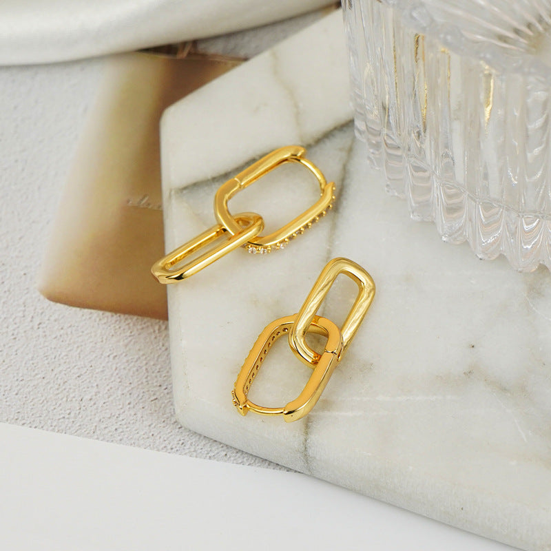 Interlocked Drop Earrings