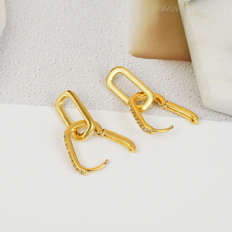 Interlocked Drop Earrings