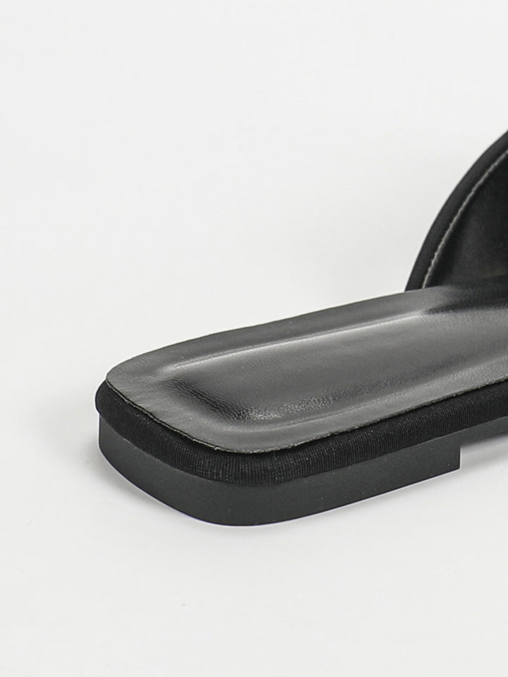 Pointed Toe Buckle Flats