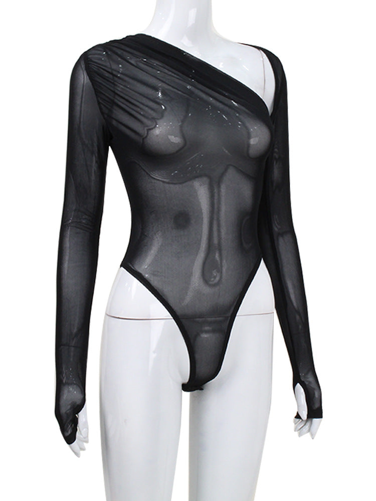 Mesh See Through Body Top