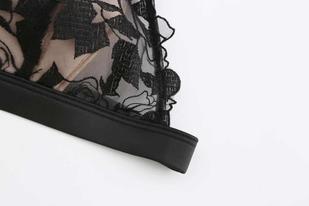 Black French Tulle Underwear