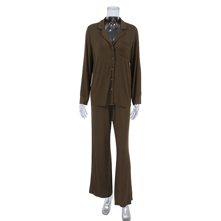 Casual Comfortable Brown Pajamas