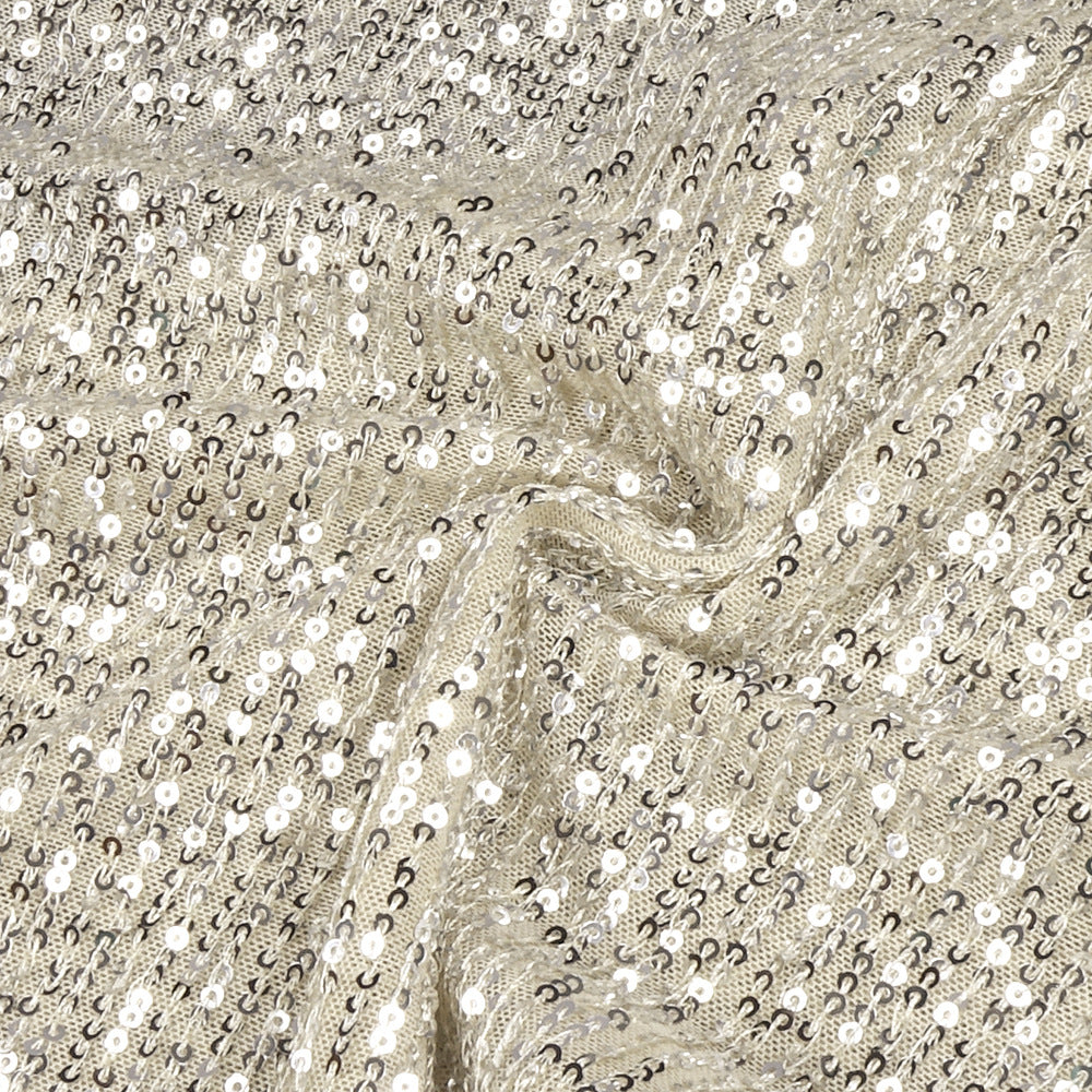 One Shoulder Sequin Slit Dress