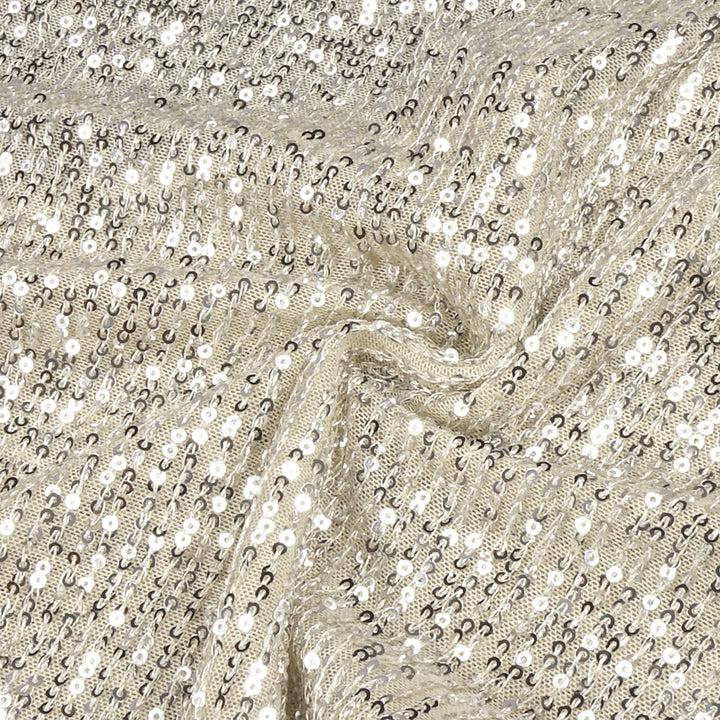 One Shoulder Sequin Slit Dress