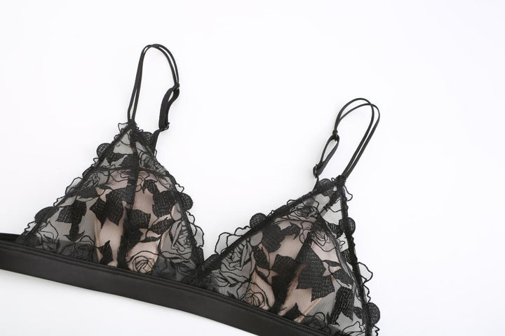 Black French Tulle Underwear