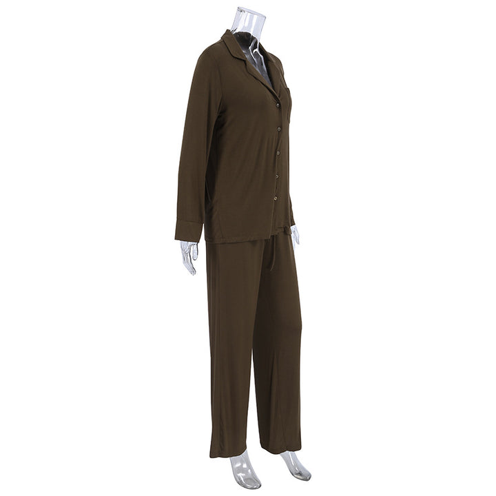 Casual Comfortable Brown Pajamas