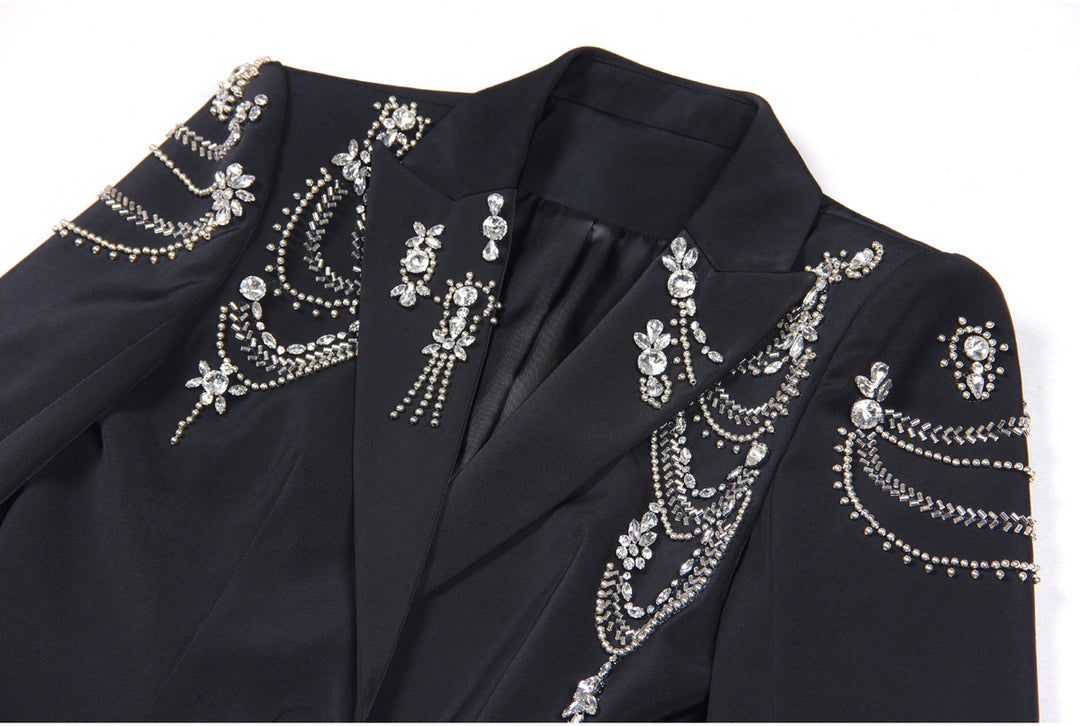 Black Bejeweled Blazer