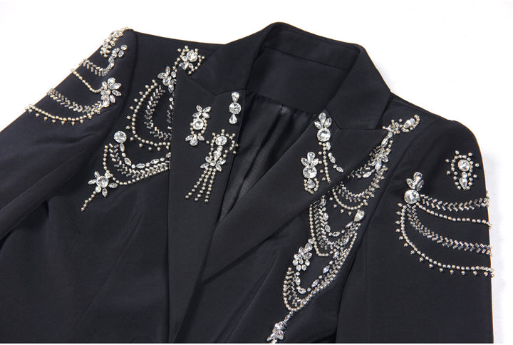 Black Bejeweled Blazer