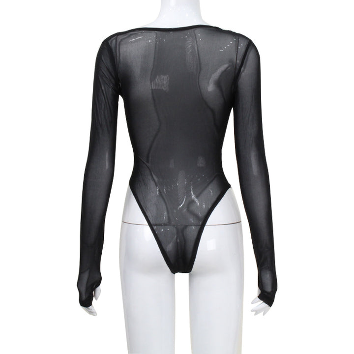 Mesh See Through Body Top