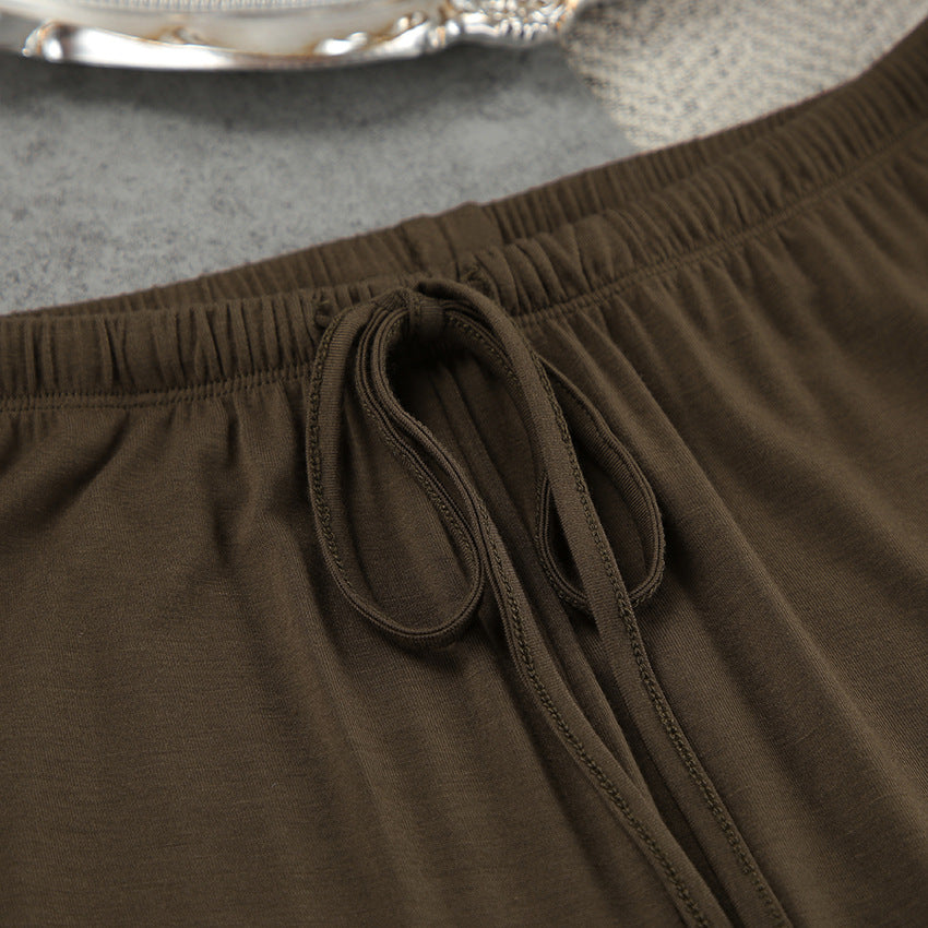 Casual Comfortable Brown Pajamas