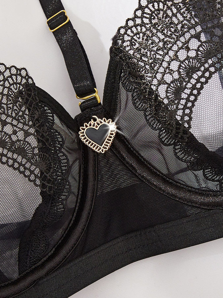 Mesh Sexy Five Piece Underwear