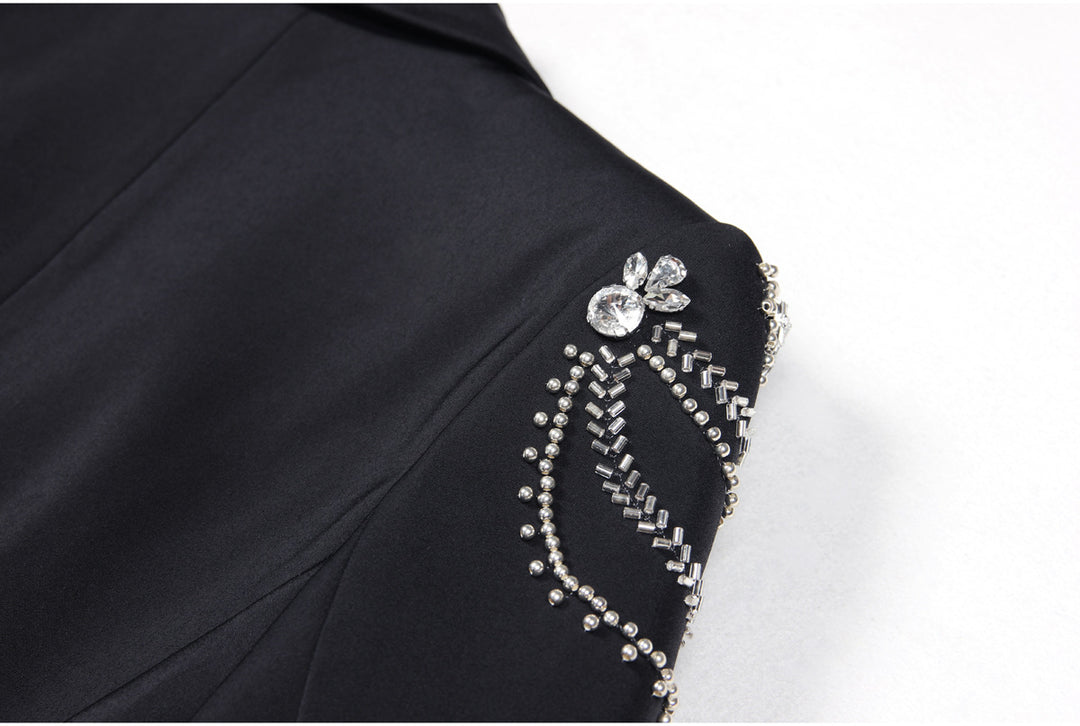 Black Bejeweled Blazer
