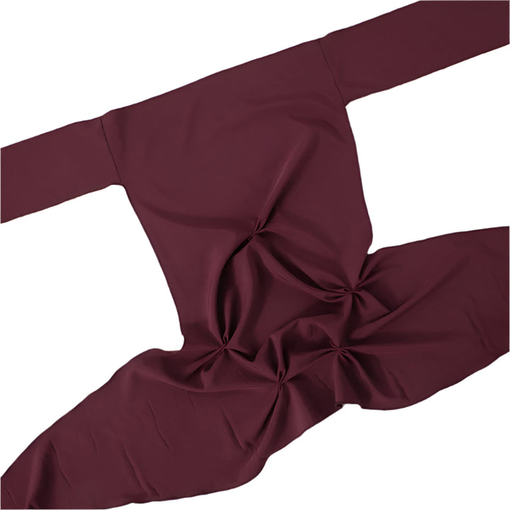 Burgundy Pleated Halter Top