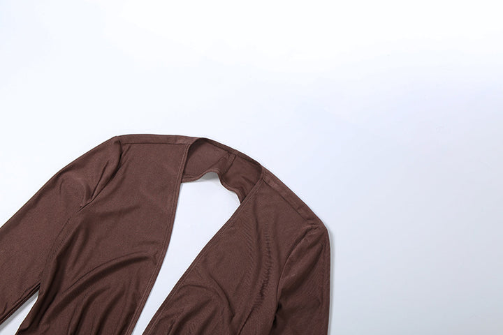 Backless Deep V Plunge Jumpsuit