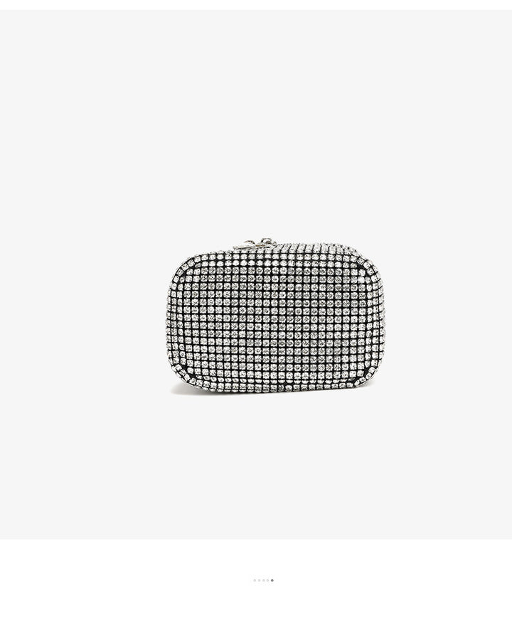 Rhinestone Chain Cosmetic Bag