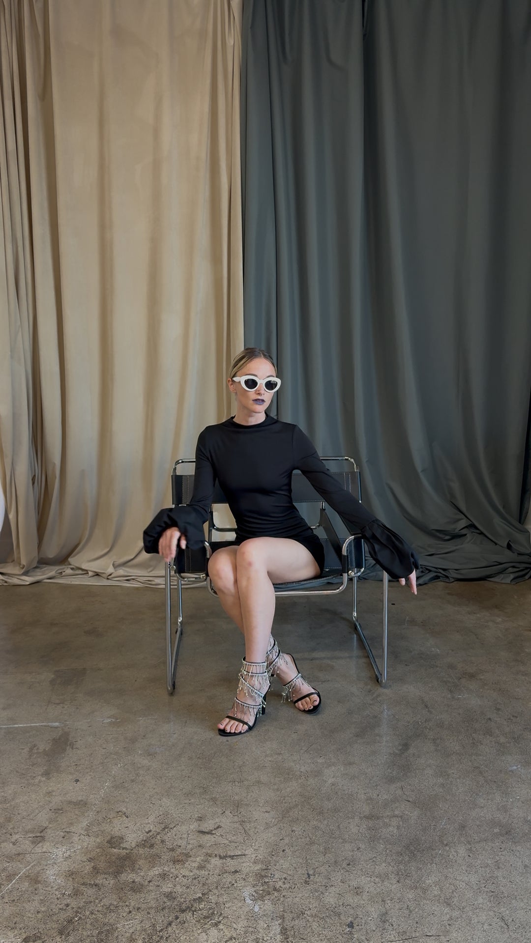 Long Sleeve Puff Dress