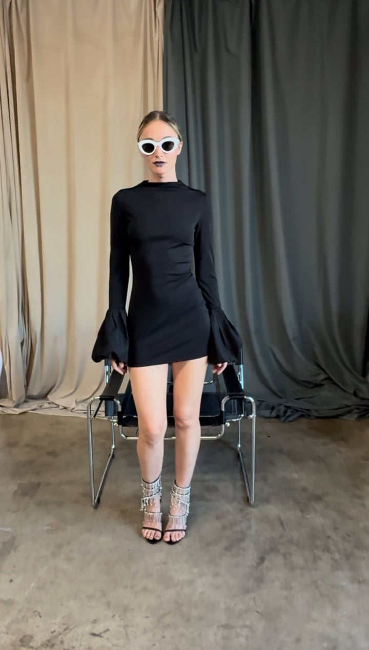 Long Sleeve Puff Dress