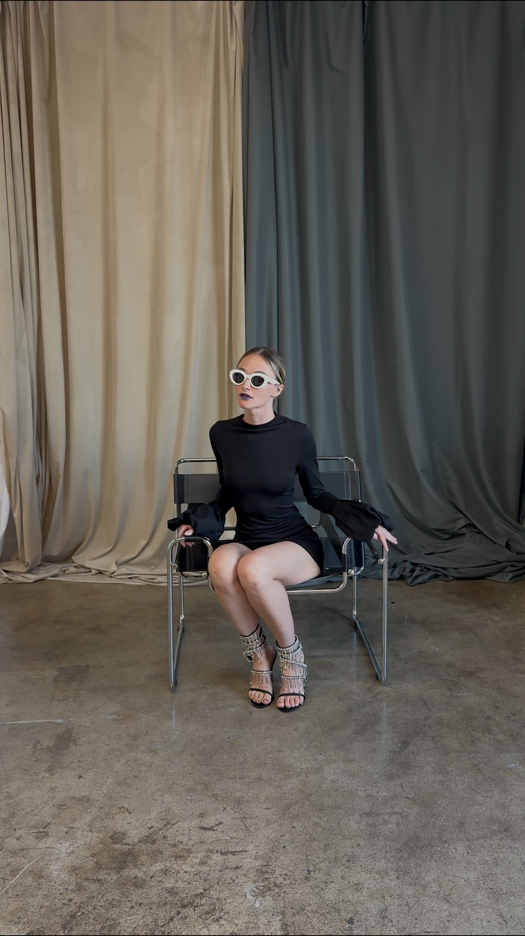 Long Sleeve Puff Dress