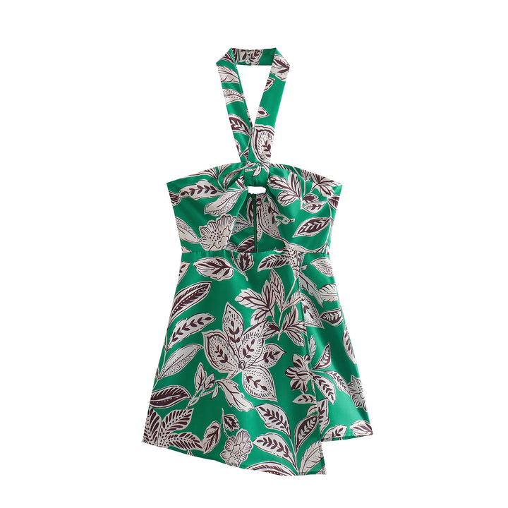 Summer Women Casual Open Printed Romper