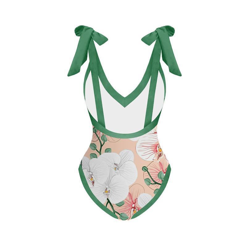 Floral Print Two Piece Swimwear