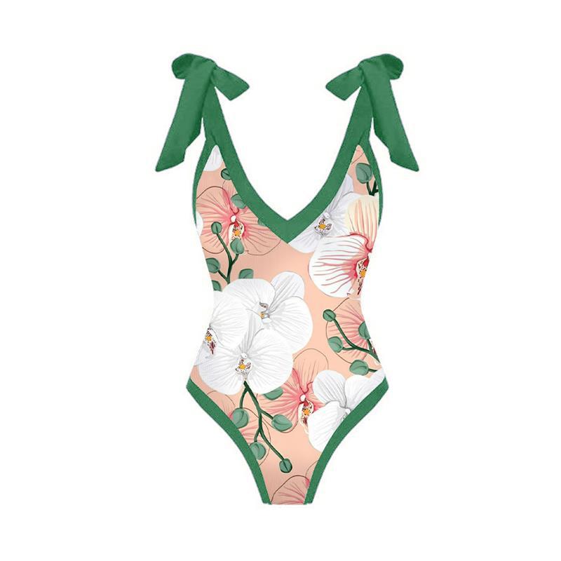 Floral Print Two Piece Swimwear